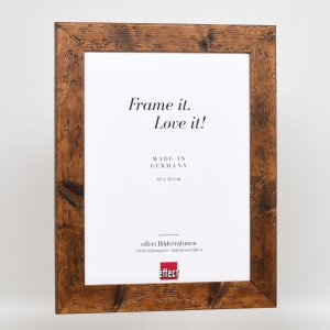 Efektní dřevěný rám 2400 hnědý 20x25 cm antireflexní sklo