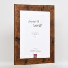 Efektní dřevěný rám 2400 hnědý 20x25 cm antireflexní sklo