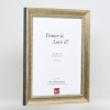 Efektní rám z masivního dřeva profil 28 zlatý 20x25 cm čiré sklo