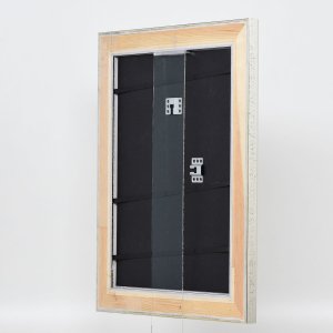 Efektní dřevěný rám profil 95 stříbrný 20x25 cm normální sklo