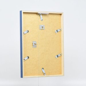 Efektní dřevěný rám profil 35 modrý 20x28 cm antireflexní sklo