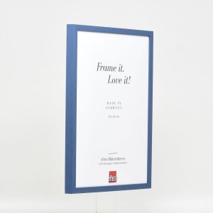 Efektní dřevěný rám profil 35 modrý 20x28 cm antireflexní sklo