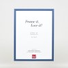 Efektní dřevěný rám profil 35 modrý 20x28 cm antireflexní sklo