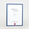 Efektní dřevěný rám profil 35 modrý 20x28 cm antireflexní sklo