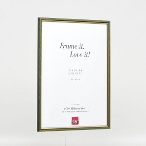 Efektní dřevěný rám profil 23 zelený 20x28 cm antireflexní sklo