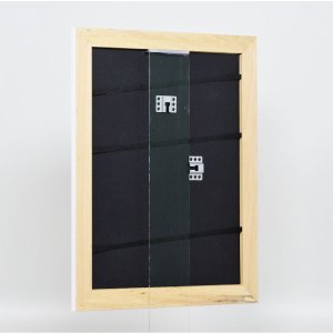 Efektní rám z masivního dřeva profil 30 bílý 20x28 cm čiré sklo