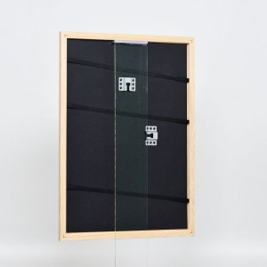 Efektní dřevěný rám profil 32 světle hnědý 20x28 cm muzejní sklo