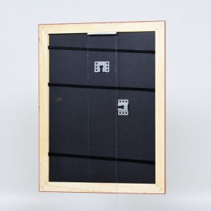 Efekt dřevěný barokní rám profil 37 antické stříbro 20x28 cm muzejní sklo