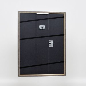 Efektní rám z masivního dřeva profil 25 šedý 20x30 cm čiré sklo