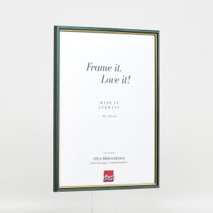 Efektní dřevěný rám profil 23 modrý 20x30 cm antireflexní sklo