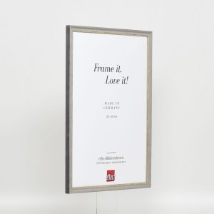 Efektní rám z masivního dřeva profil 25 šedý 20x30 cm muzejní sklo
