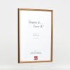 Efektní dřevěný rám profil 23 světle hnědý 21x29,7 cm antireflexní sklo