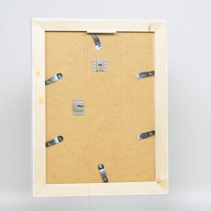 Efektní rám na obrazy z masivního dřeva 2240 bílý 21x29,7 cm muzejní sklo