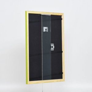 Efektní dřevěný rám profil 89 zelený 23x70 cm normální sklo