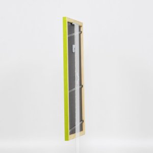 Efektní dřevěný rám profil 89 zelený 23x70 cm normální sklo