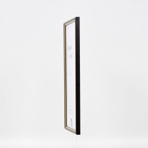 Efektní dřevěný rám profil 23 ořechově hnědý 23x70 cm antireflexní sklo