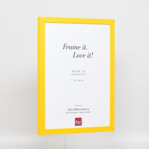 Dřevěný rám Top Cube 23x70 cm žluté antireflexní sklo