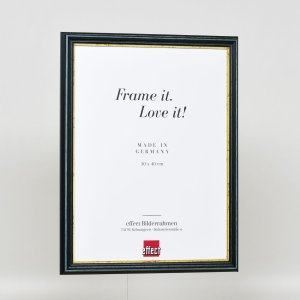 Efektní dřevěný rám profil 21 modrý 23x70 cm antireflexní sklo