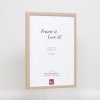 Efektní dřevěný rám profil 35 světle hnědý 23x70 cm normální sklo + distanční rámeček