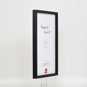 Efektní dřevěný rám profil 35 černý 23x70 cm normální sklo + distanční rámeček