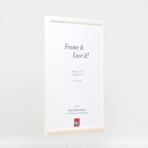 Efektní dřevěný rám profil 32 bílý 23x70 cm muzejní sklo