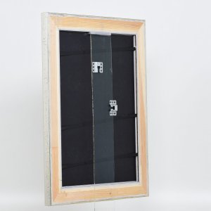 Efektní dřevěný rám profil 95 stříbrný 23x70 cm normální sklo