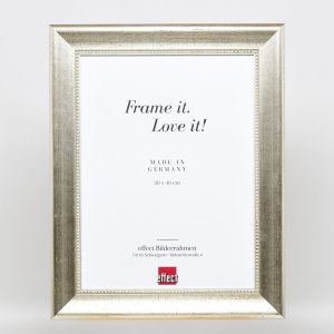 Efektní dřevěný rám profil 95 stříbrný 23x70 cm normální sklo