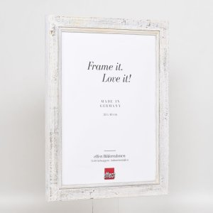 Efektní rám na obrazy z masivního dřeva 2240 bílý 23x70 cm muzejní sklo
