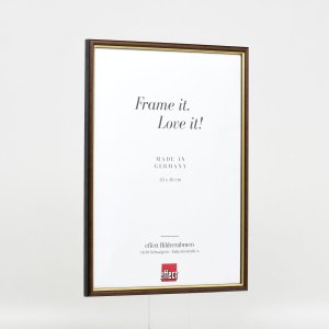 Efektní dřevěný rám profil 23 ořechově hnědý 24x30 cm antireflexní sklo
