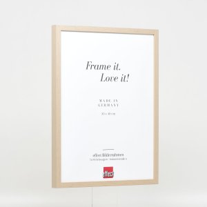 Efektní dřevěný rám profil 35 světle hnědý 24x30 cm antireflexní sklo