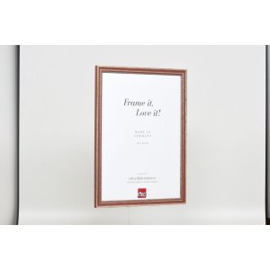 Efektní dřevěný rám profil 38 hnědý 25x35 cm antireflexní sklo
