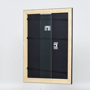 Efektní dřevěný rámový profil 94 černý 25x35 cm antireflexní sklo