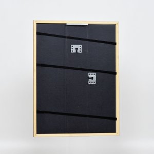 Efektní rám z masivního dřeva profil 22 hnědo-zlatý 25x35 cm muzejní sklo