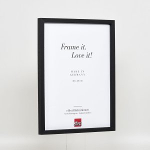 Efektní dřevěný rám profil 35 černý 25x50 cm normální sklo + distanční rámeček