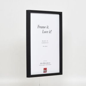Efektní dřevěný rám profil 35 černý 25x50 cm normální sklo + distanční rámeček