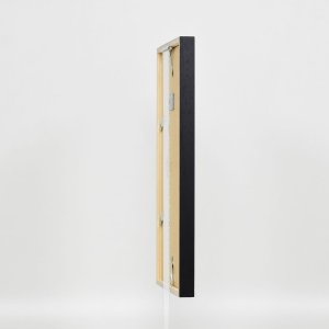 Efektní dřevěný rám profil 35 černý 25x50 cm normální sklo + distanční rámeček