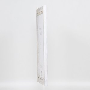 Efektní rám na obrazy z masivního dřeva 2240 bílý 25x50 cm normální sklo