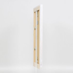 Efektní rám na obrazy z masivního dřeva 2240 bílý 25x50 cm normální sklo