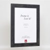 Efektní obrazový rám z masivního dřeva 2240 černý 25x50 cm antireflexní sklo