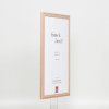 Efektní dřevěný rám profil 32 světle hnědý 25x50 cm muzejní sklo