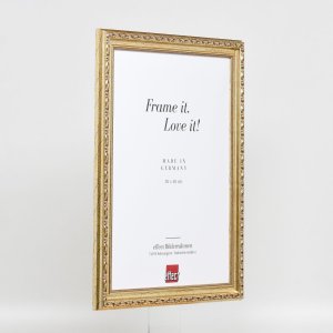 Efekt dřevěný barokní rám profil 37 antické stříbro 25x50 cm muzejní sklo