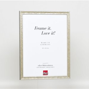 Efektní dřevěný rám profil 2070 muzejní sklo 25x50 cm stříbrný