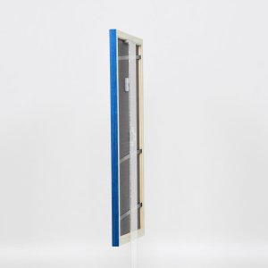 Efektní dřevěný rám profil 89 modrý 25x60 cm normální sklo