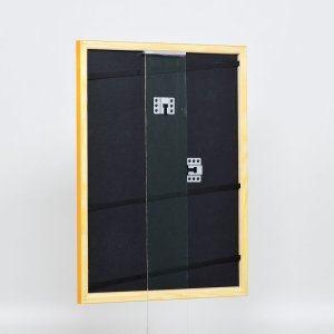 Efektní dřevěný rám profil 89 světle hnědý 25x60 cm normální sklo