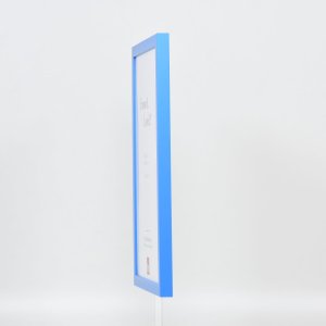 Dřevěný rám Top Cube 25x60 cm modré normální sklo
