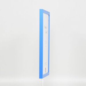 Dřevěný rám Top Cube 25x60 cm modré normální sklo