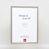 Efektní rám z masivního dřeva profil 25 šedý 25x60 cm čiré sklo