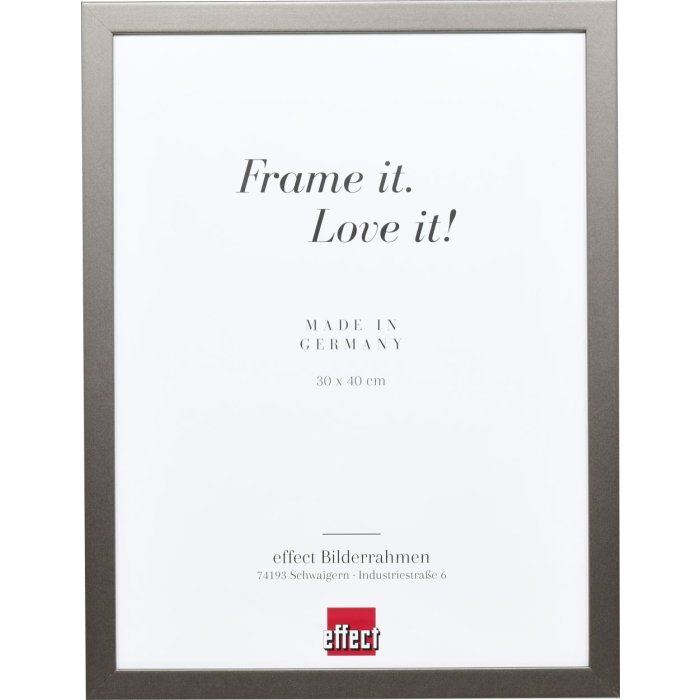 Dřevěný rám Top Cube 25x60 cm platina normální sklo