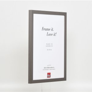 Dřevěný rám Top Cube 25x60 cm platina normální sklo