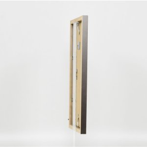 Dřevěný rám Top Cube 25x60 cm platina normální sklo